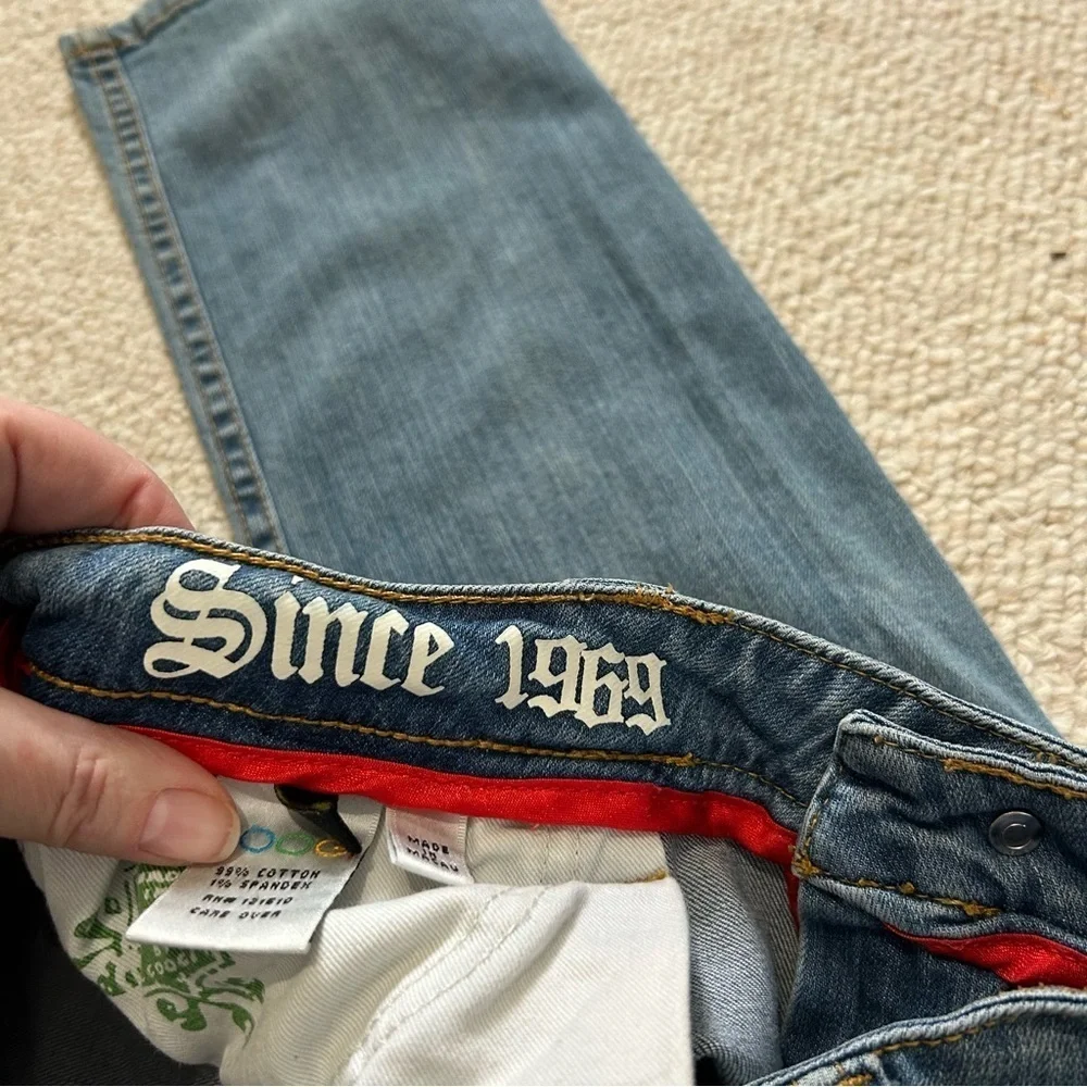 COOGI Australia Colorful embroidered womens denim jeans size 7/8. - Picture 15 of 16